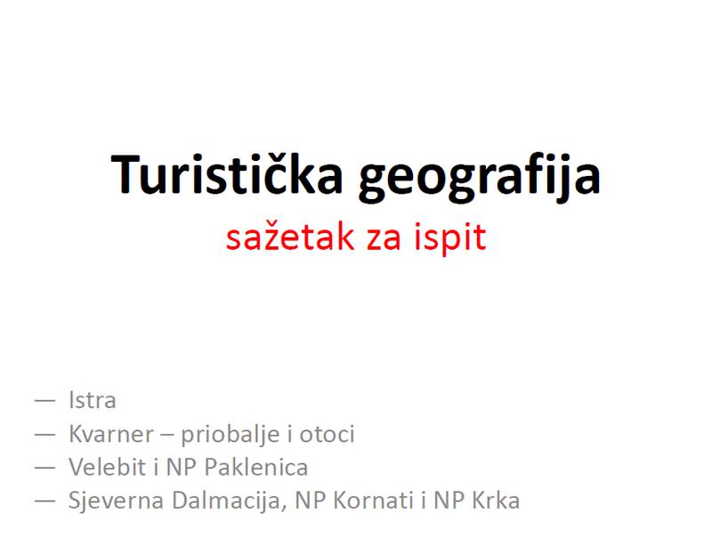 018 - Sažetak za ispit